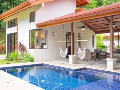 Casa de lujo con vista a la cascada y casa de huéspedes cerca de Dominical, photo 4