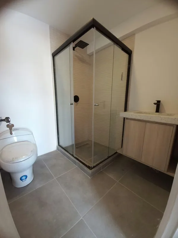 New one-room apartment with contemporary finishes is rented. Located in a very safe and quiet urbanization, with access to recreational park. The price includes water, light and laundry ..., photo 7