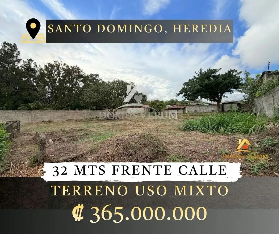 Rectangular land for sale Santo Domingo de Heredia 2755m ² Commercial and residential use