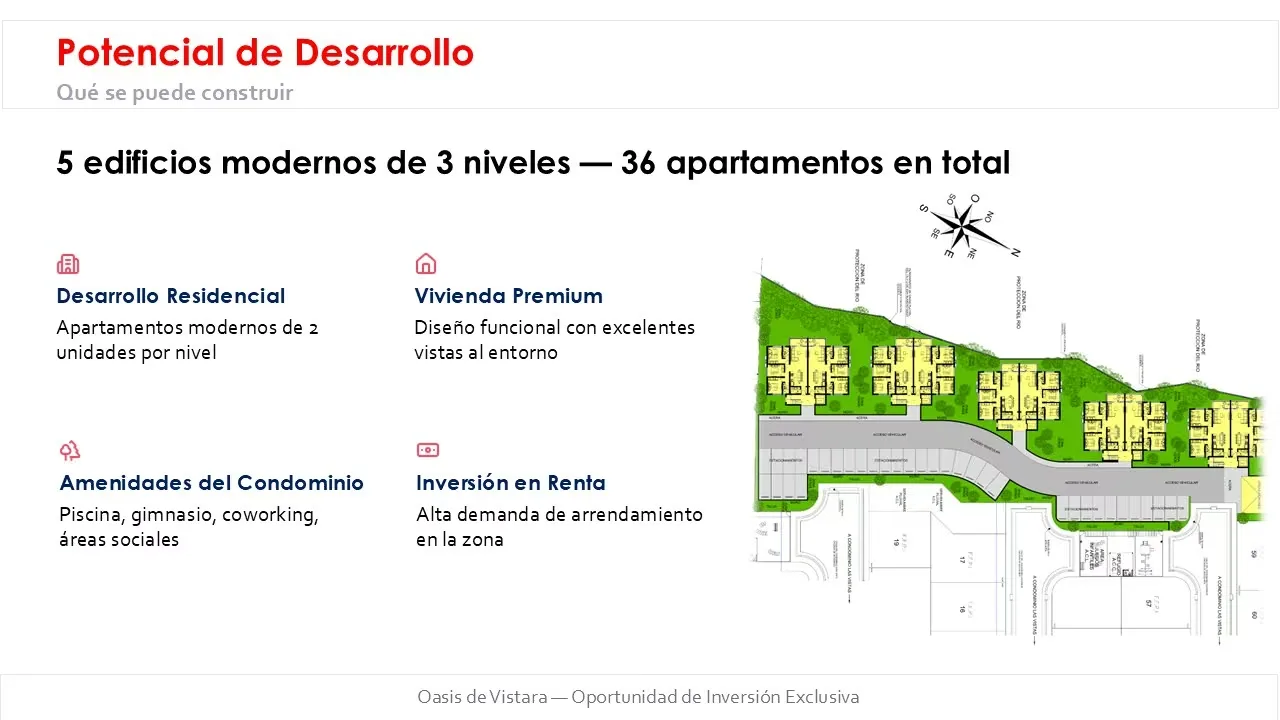 Se ofrece terreno de 3,628 m² dentro del exclusivo condominio Vistara, con capacidad para desarrollar hasta 36 ..., photo 5