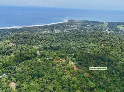 La Unión Road Investment Opportunity - 2.2 Acres with Existing Teak Cabin & River Access