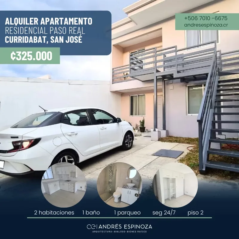 Space that can be used as either an office or an apartment, located in Freses de Curridabat, within a gated community with ...