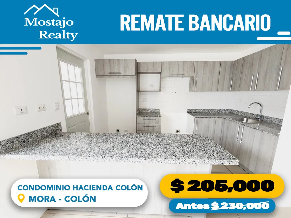 Venta de casa en condominio Hacienda Colón, Mora, Colón, Remate Bancario!