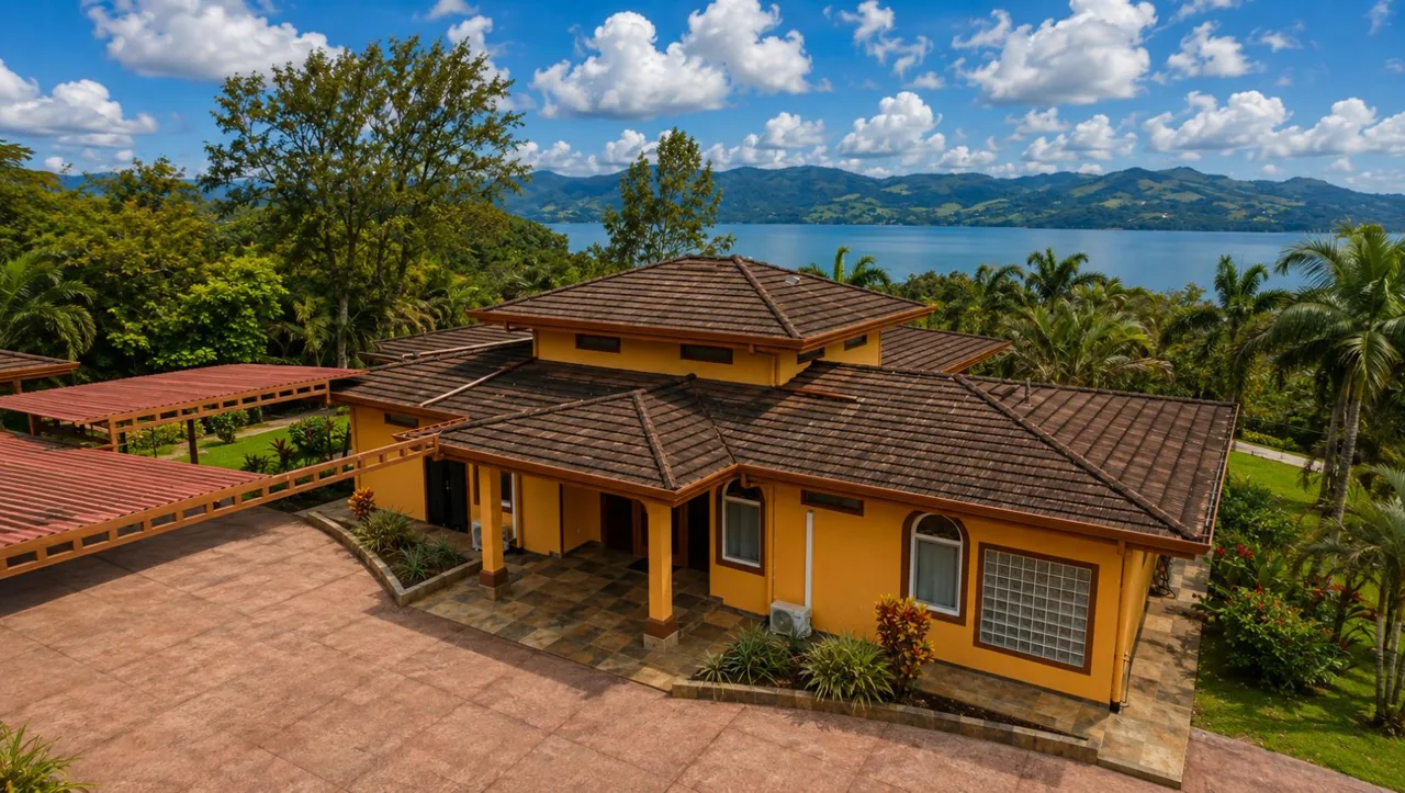 Distinguished Private Estate Villa Tranquila with Panoramic Lake Arenal Views, Guest House &amp; Heated Indoor Pool