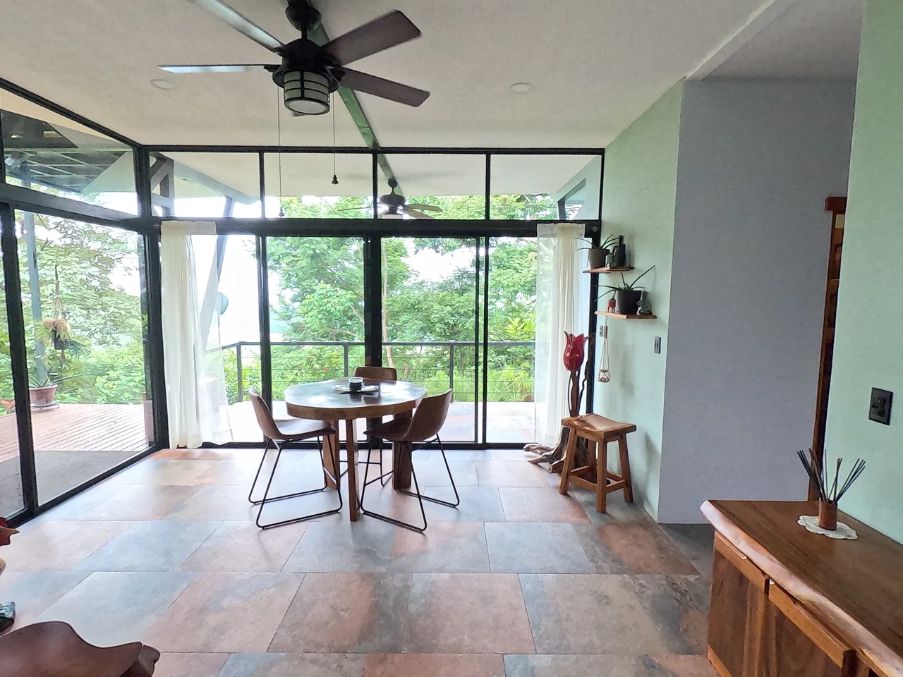 2.8 Acre Mountaintop Villa w/Ocean,Rainforest & River Valley Views, Gated Comm., photo 13