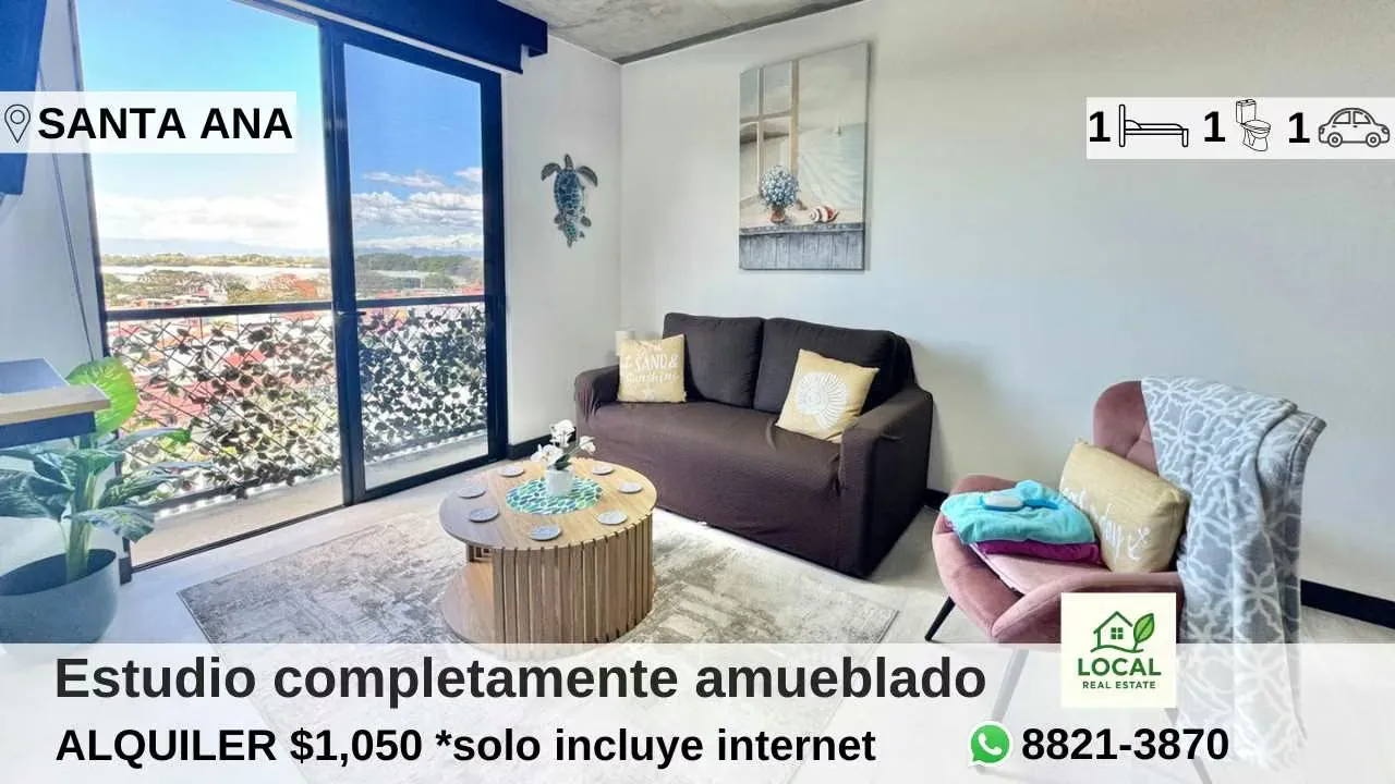 Estudio amueblado y equipado con excelente ubicacion Santa Ana