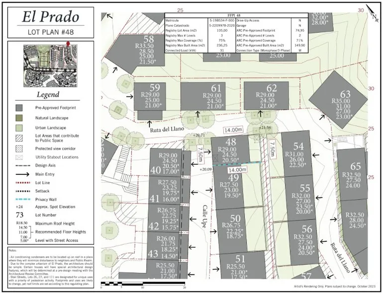 El Prado Lot #48: Prime El Prado Lot Near La Rambla & Parque Central