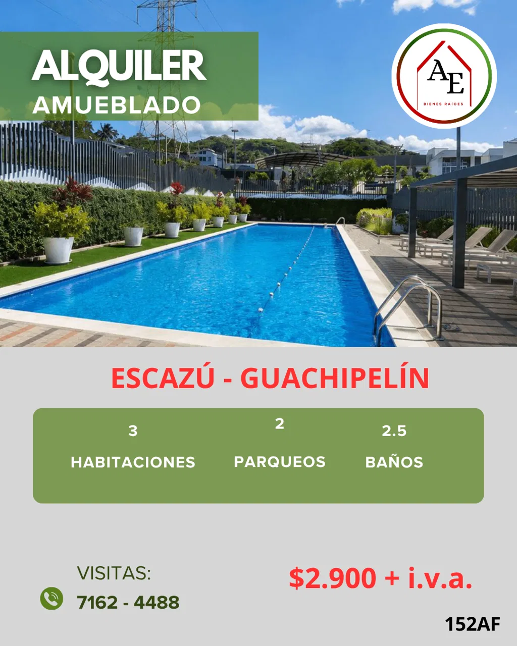 ALQUILER CASA AMUEBLADA – ESCAZÚ, GUACHIPELÍN - ID152AF