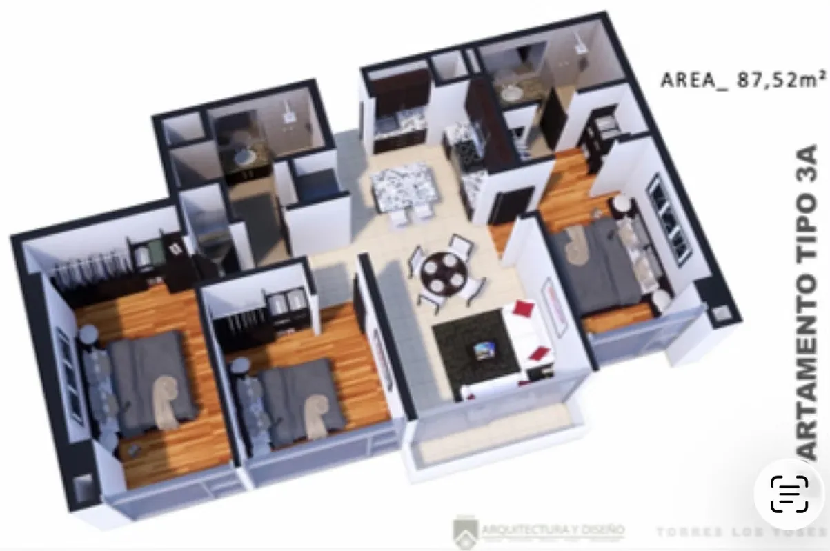 Torres Los Yoses | Vista Sur | ¡Entrega Inmediata! - 3HAB/2BA - CON LINEA BLANCA - 87 m2, photo 3