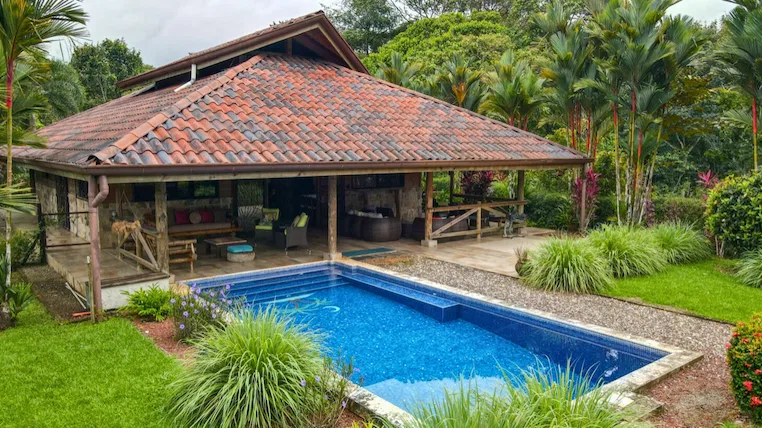 JUNGLE PROPERTY WITH WOOD CABIN  TWO BEDROOM AND POOL, IN OJOCHAL – 1.18 ACRES, photo 2