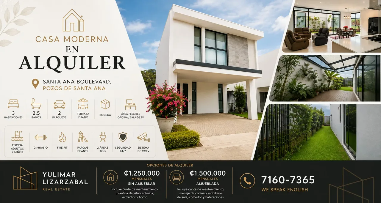 Modern Home for Rent | Santa Ana Boulevard, Pozos de Santa Ana