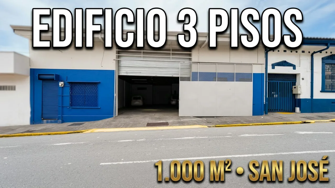 En la zona más dinámica y transitada de San José, se presenta un edificio comercial de 3 niveles, con 1000 m² de ...