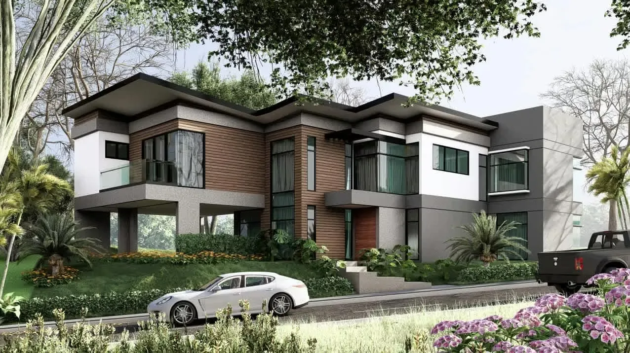 SPECTACULAR brand-new modern home located in an exclusive gated community in Heredia, designed for those seeking comfort, elegance, and a investment opportunity. This impressive ...