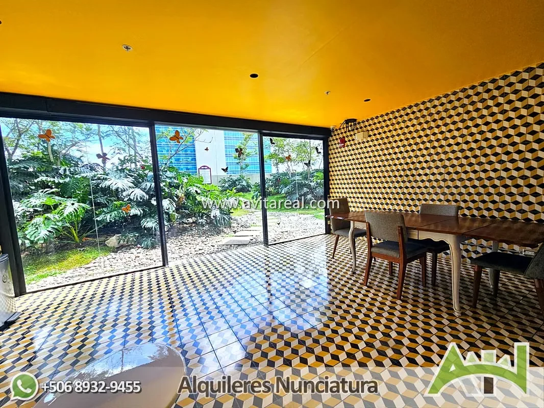 Modern apartment for rent at SECRT Sabana, a contemporary tower featuring an excellent location and exclusive amenities. Includes A/C and a washer-dryer unit., photo 6