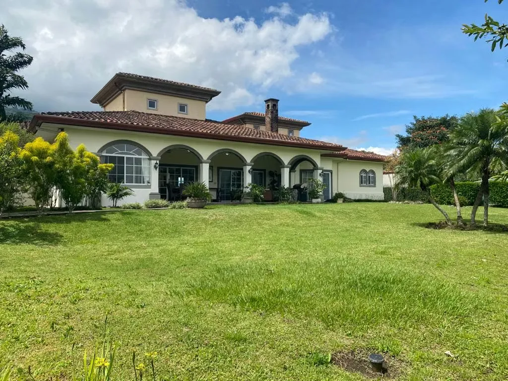 Extraordinary entrance surrounded by gardens, spacious living room/dining room/kitchen/television area and comfortable pantry, guest bathroom, large terrace surrounded by beautiful ...