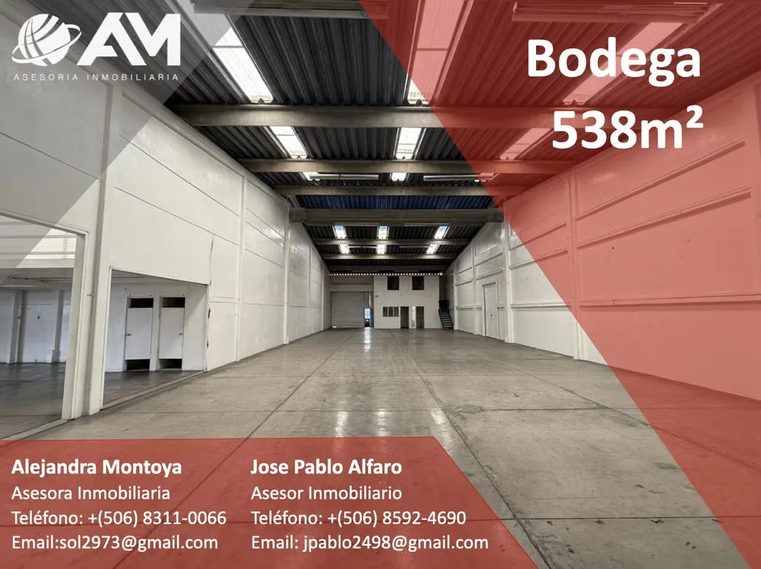 CONTAMOS CON BODEGAS Y NAVES INDUSTRIALES EN TODO EL GAM, CONTACTENOS SERA UN PLACER ATENDERLE.