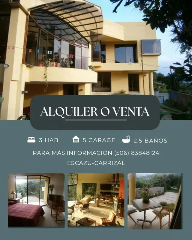 Casa Independiente en Venta o Alquiler – Altos de Carrizal, Escazú