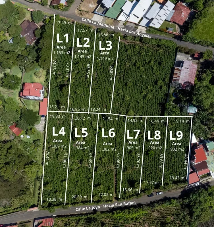 Oportunidad única de adquirir uno de estos 3 amplios lotes de 1.300 m² aprox cada uno, ubicados en San Rafael de Heredia, una de las zonas residenciales de mayor plusvalía y calidad ..., photo 7