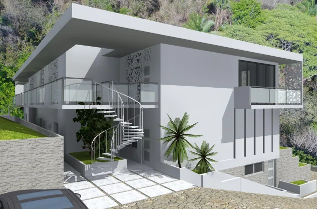 Oceanview property with a possible building  project of 10 apartments  for sale in Playa Carrillo, photo 3
