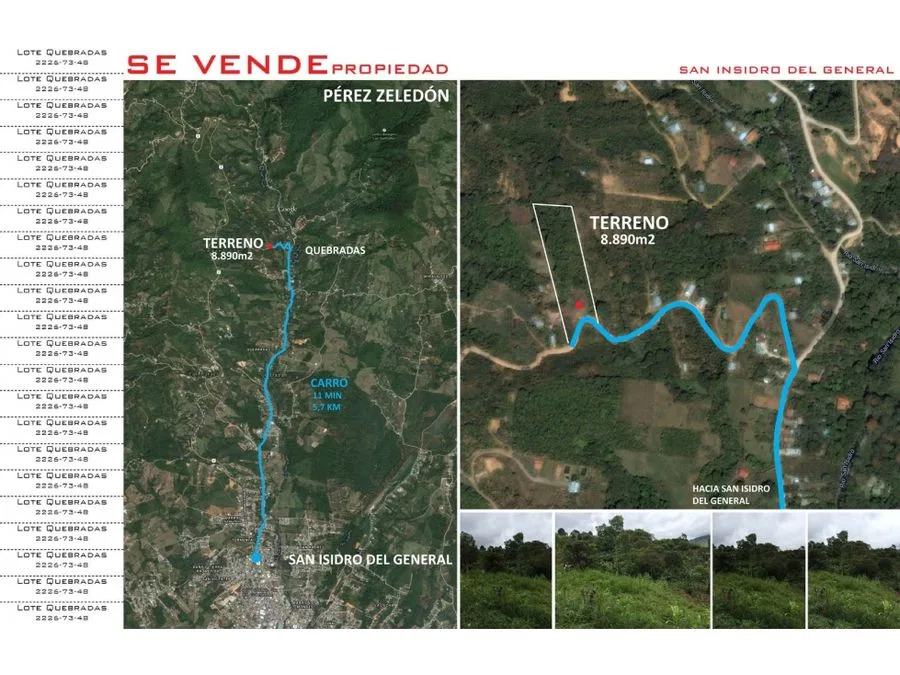 Lote en venta en Pérez Zeledón, Quebradas, photo 6