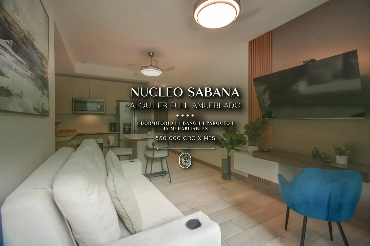 APARTAMENTO AMUEBLADO 1 HAB EN ALQUILER EN NÚCLEO SABANA | LA SABANA, SAN JOSÉ