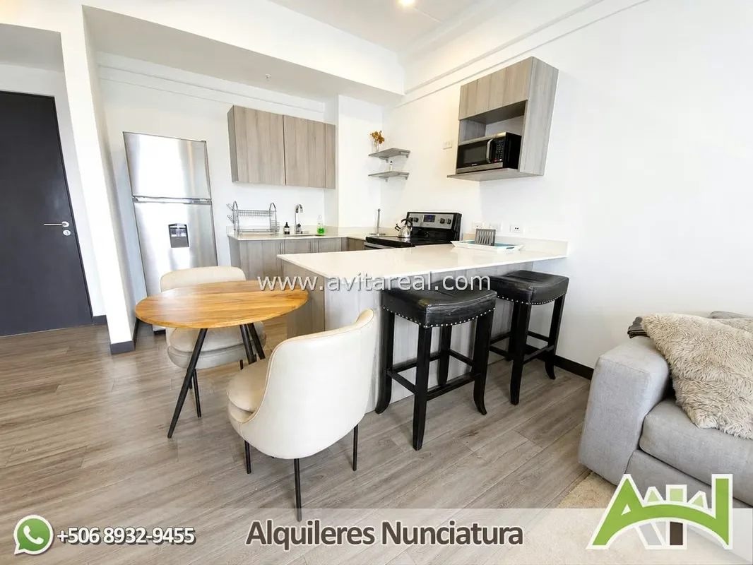 Furnished 1 bedroom apartment in QBO Skyhomes | AC
