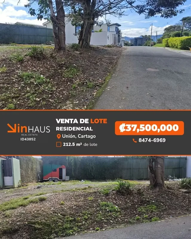 Se Vende Lote , San Ramón Tres Ríos/RA