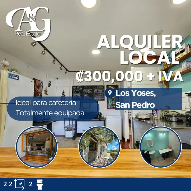 ¿Soñás con abrir o hacer crecer tu cafetería en una de las zonas con mayor movimiento del este de San José? Este acogedor local está listo para que empecés a operar desde el ...