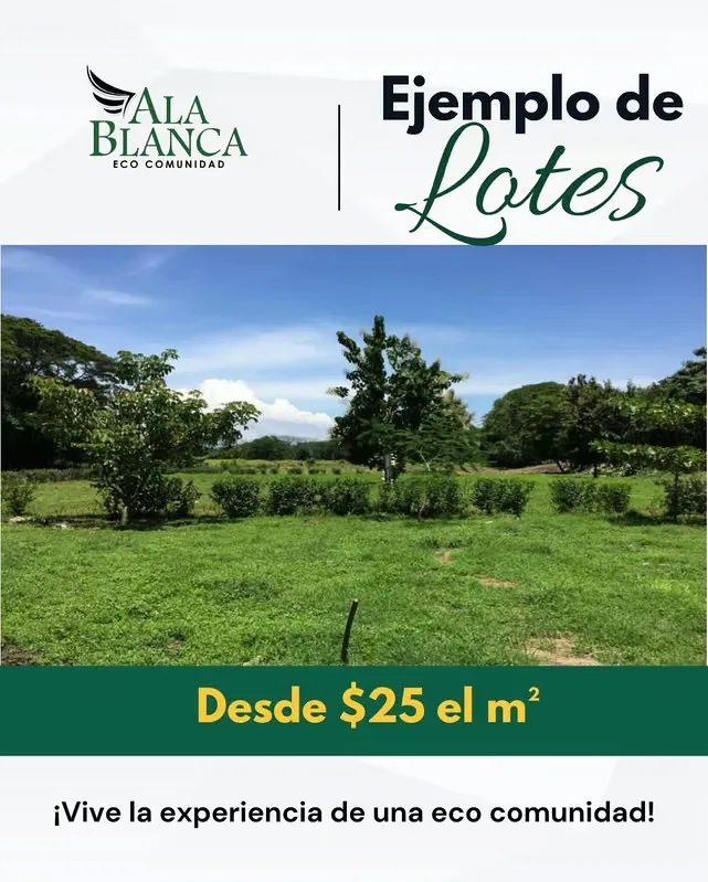 LOTS FOR SALE FROM US $30,000 - 124; ECO COMMUNITY WHITE WING
