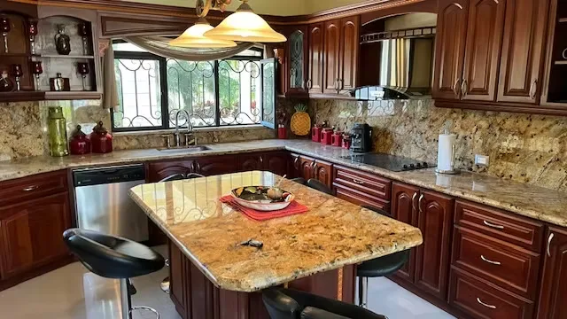 At Ciudad Cariari , a spectacular, single-story luxury home with a pool and terrace is for sale. The property spans 550 square meters and is private, elegant, and features fine wood ...