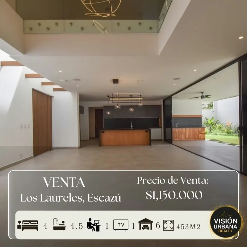 Exclusive and modern brand-new home in Los Laureles, Escazú. This home boasts high-end finishes and is located in one of Escazú's most desirable areas. House of Light sits ...