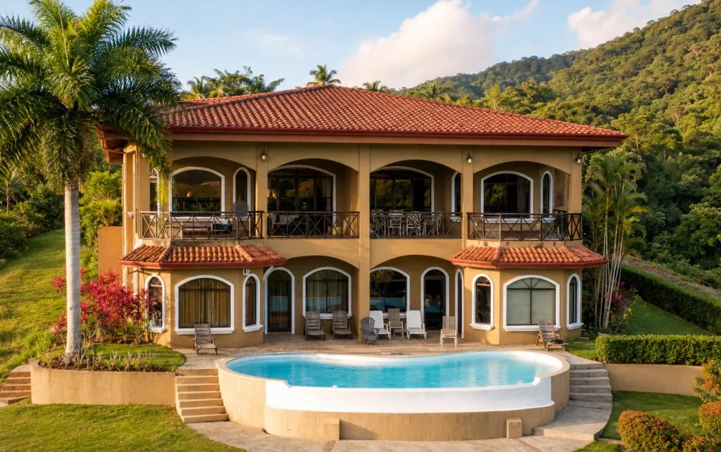 Tropical Villa with Sweeping Ocean &amp; Mountain Views