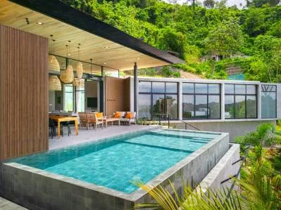 Casa La Artista - Elegante y moderno refugio con vistas al mar y a la montaña en Ojochal, photo 2