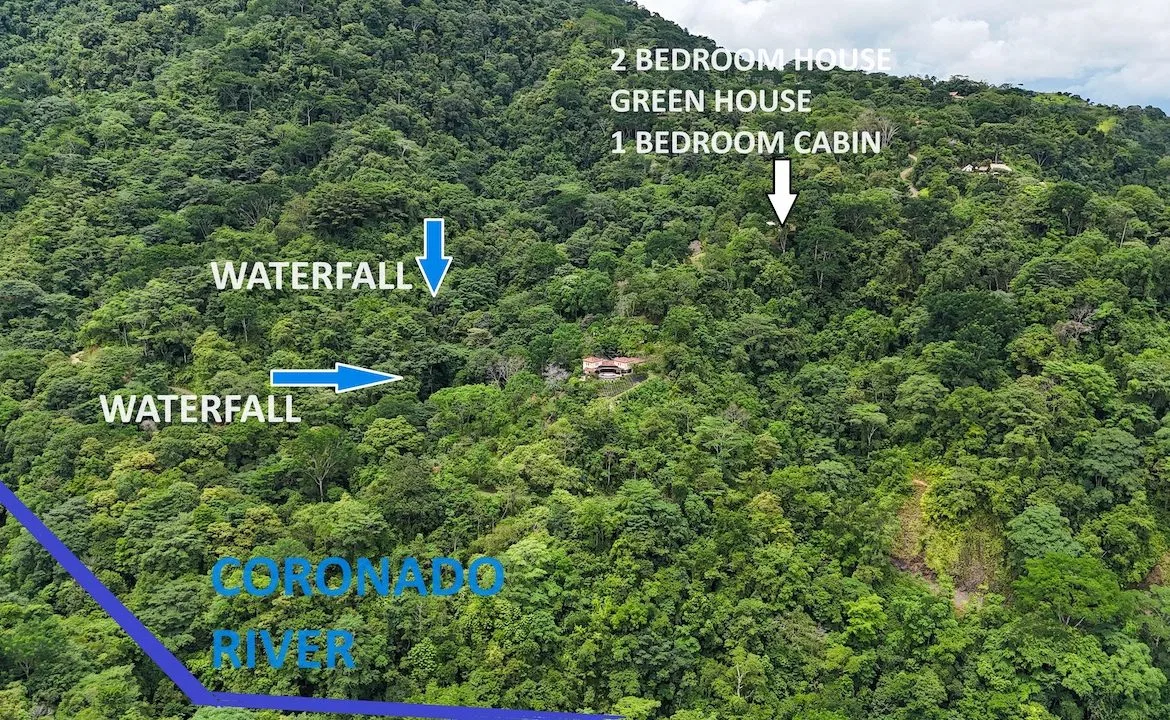 OCEAN, WATERFALL AND JUNGLE VIEWS – THREE HOMES AND FRUIT TREES – 71 ACRES, photo 8