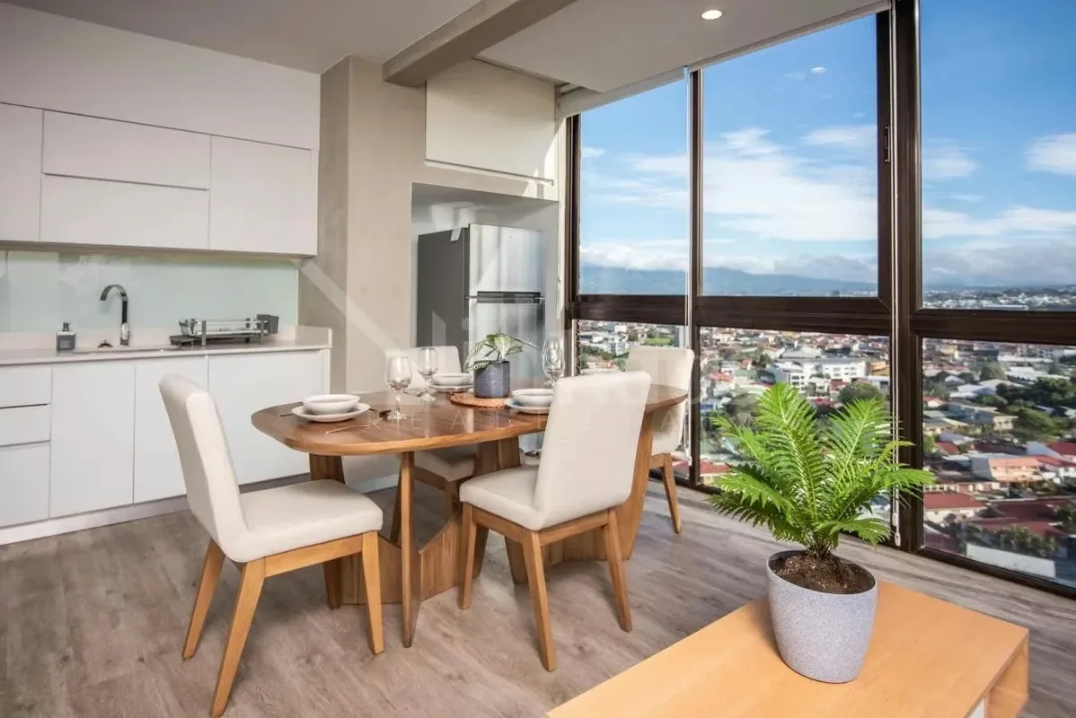 Apartamento de una habitación totalmente amueblado, diseñado para quienes buscan un espacio funcional tanto para residir como para generar ingresos mediante rentas cortas. Su ...