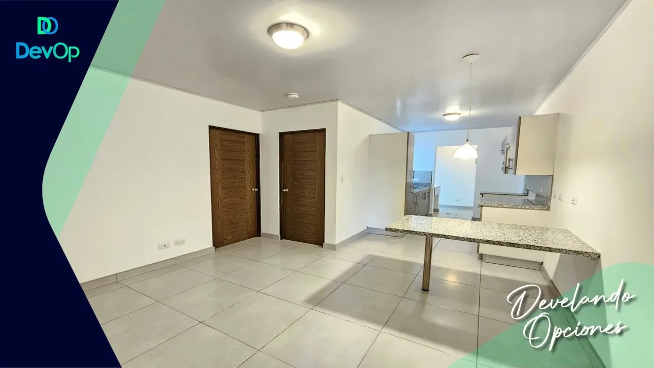 Apartment rental, 1 room, 1 parking lot. Vargas Araya- San Pedro.