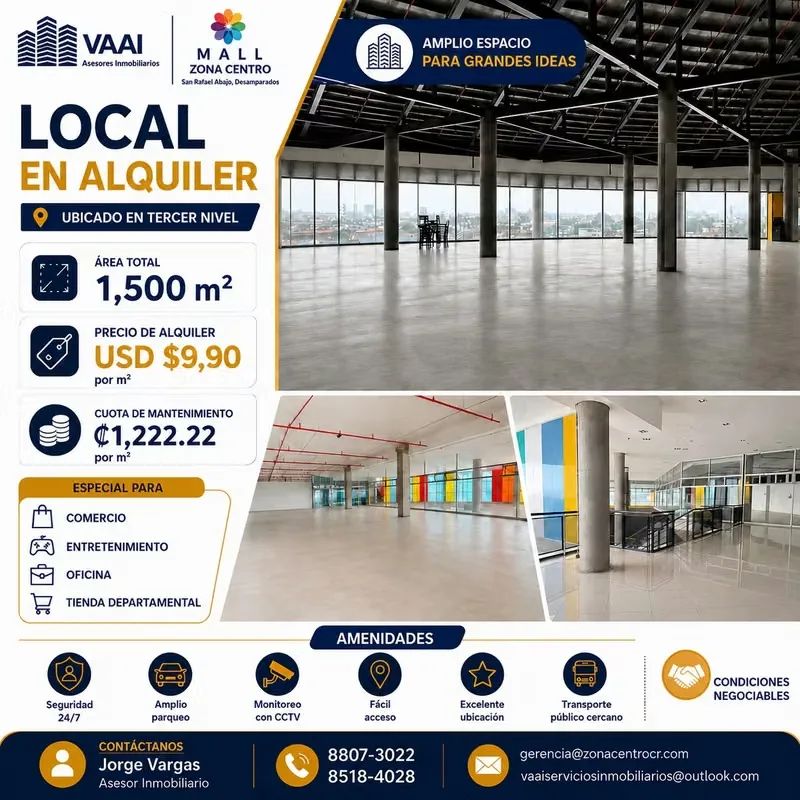 COMMERCIAL PLACE FOR RENT - SMALL CENTER AREA