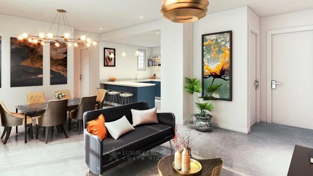 Contemporary 3 bedroom 2 bathrooms apartments with common areas