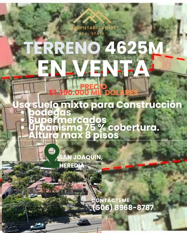 4,625 m² of land plus 1,000 m² of construction. The house has 8 bedrooms, 2 living rooms, 2 dining rooms, and 6 bathrooms. There is a covered garage for 2 cars, with ...