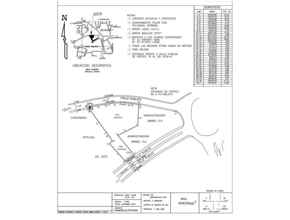 Venta de Propiedad para desarrollo comercial y habitacional en San Pedro Montes de Oca US$3,875,000 #ER009 - Venta en San Pedro, photo 2