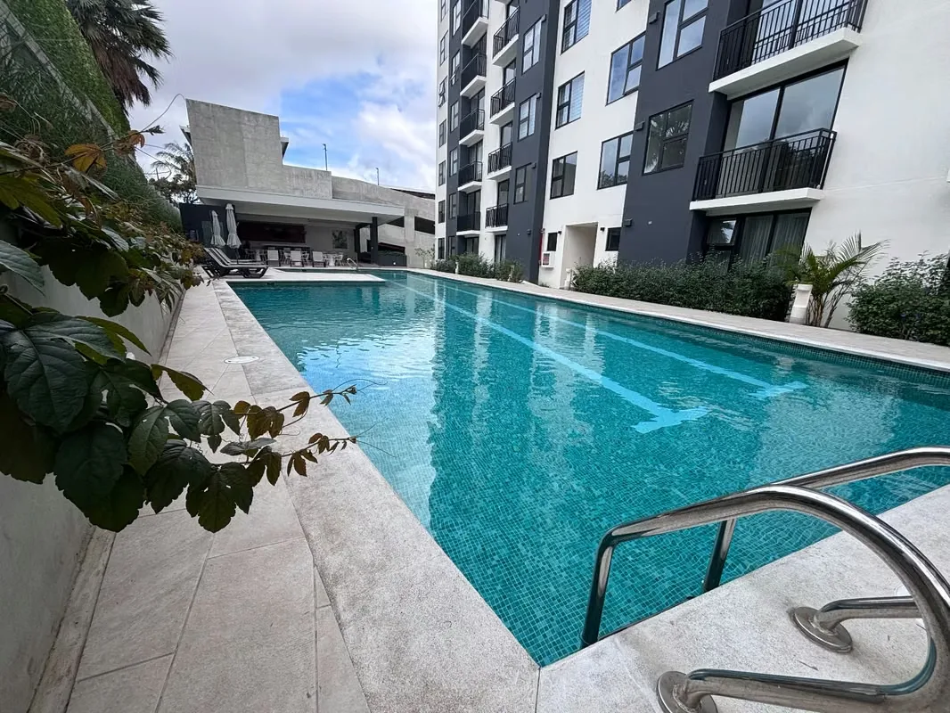 A brand-new, modern, and comfortable apartment. Includes all major appliances: glass-ceramic electric cooktop, range hood, microwave, refrigerator, and laundry center.