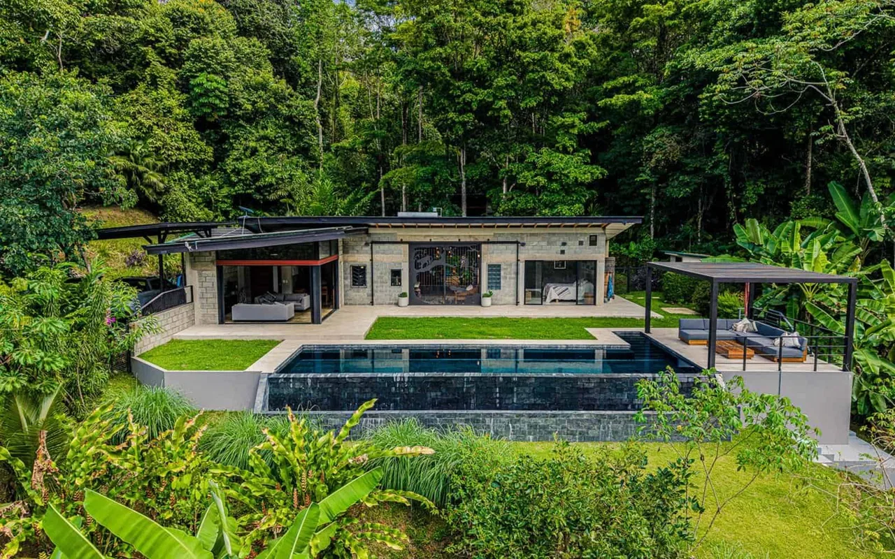 5.4 ACRES – 1 Bedroom Solar Powered Home, Plus 1 Bedroom Guest House With Pool, Fruit Orchard, Gardens, River And Waterfall!!!!