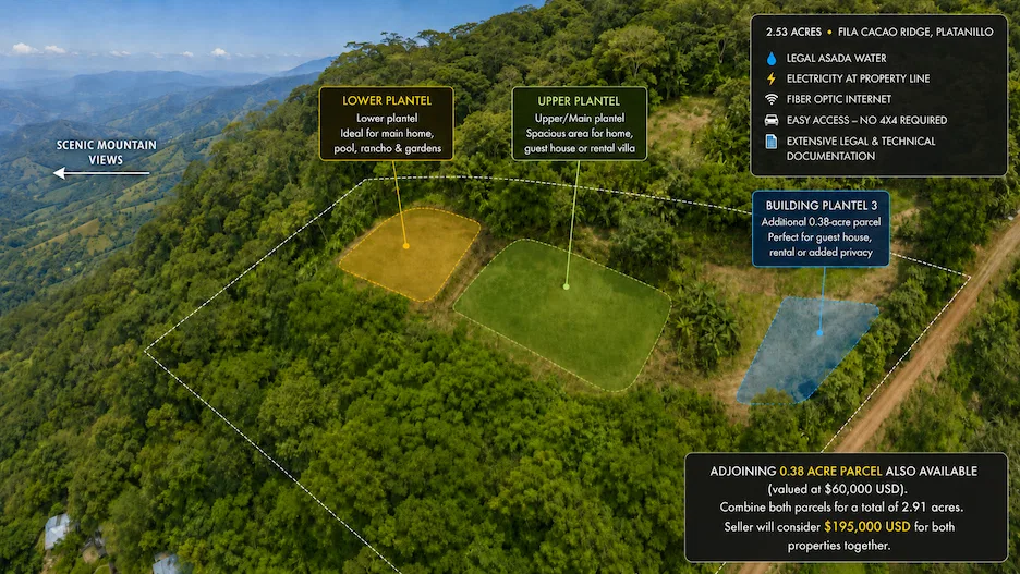 PRIVATE 2.53-ACRE MOUNTAIN RETREAT WITH 2 BUILDING SITES – PLATANILLO, photo 20