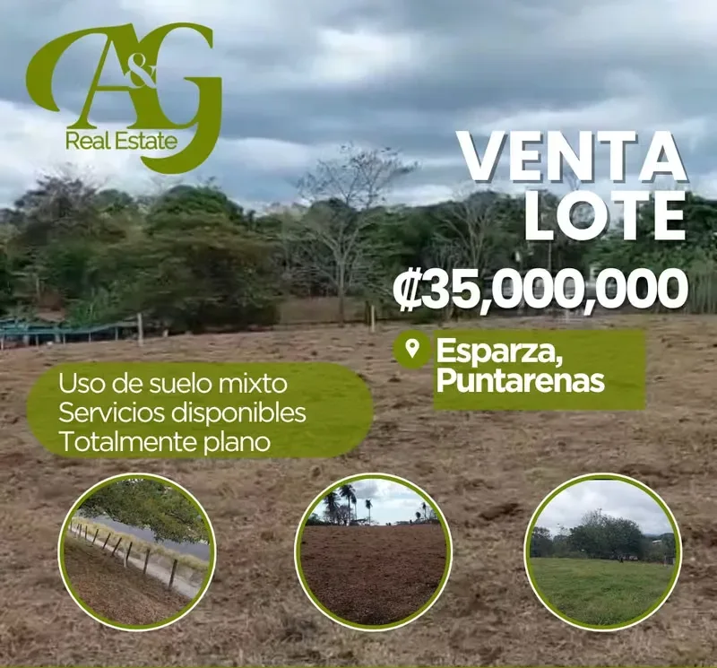 Se venden hermosos lotes en San Rafael de Esparza, Puntarenas, ubicados en una zona tranquila y con gran potencial turístico y de ...