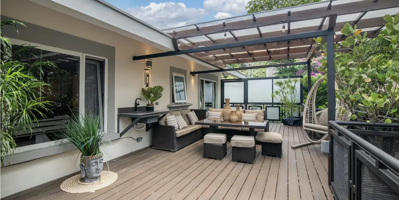 3-bedroom house in gated Escazú community with mountain views, spacious terraces, modern kitchen, and private garden near La Paco Shopping Center, Costa Rica., photo 12