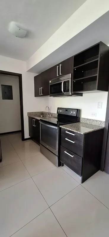 Apartamento en primer piso de una sola planta , compuesto de sala comedor,terraza, jardín, cocina con muebles de cocina, linea blanca (cocina, nevera, microondas, area de lavandería, ..., photo 5