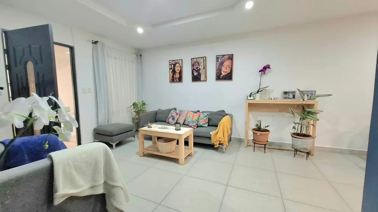 Tiene sala,comedor y cocina concepto abierto. Conectan con una amplia terraza que a su vez da al ..., photo 6