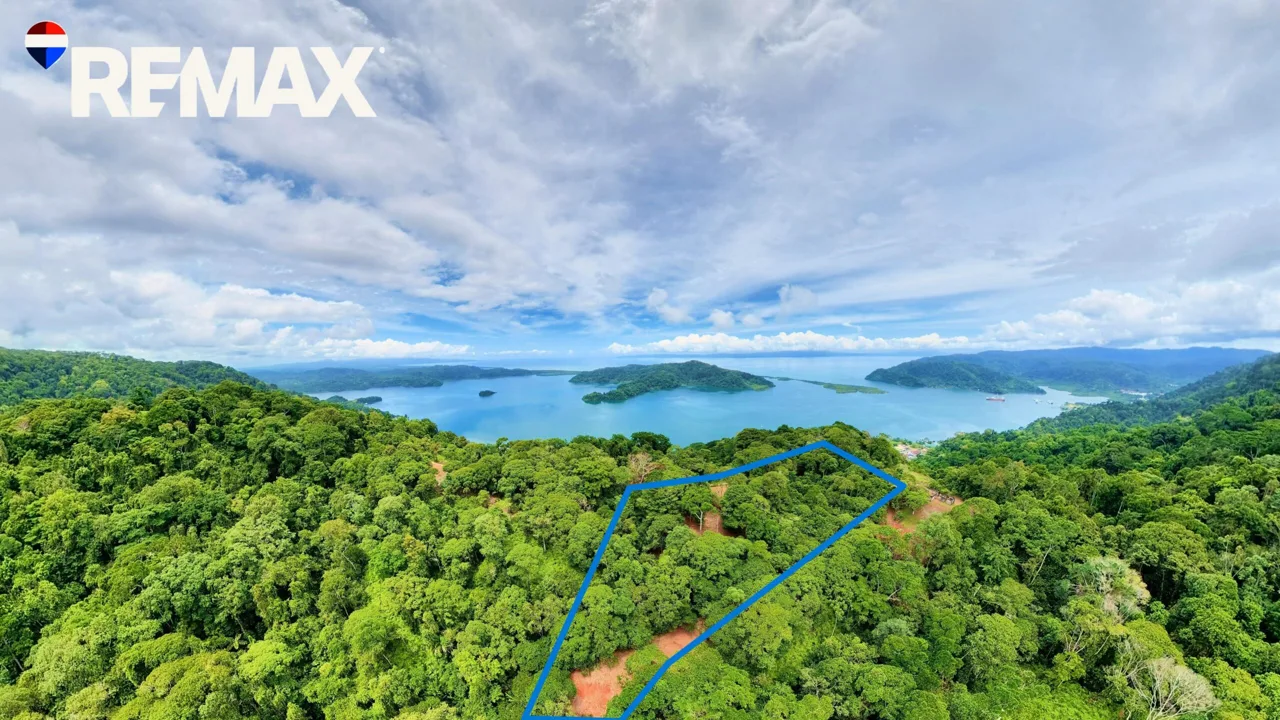 Golfito Bay View Land for Sale – 1.3 Hectares with Buildable flat area, Titled Property – $250,000