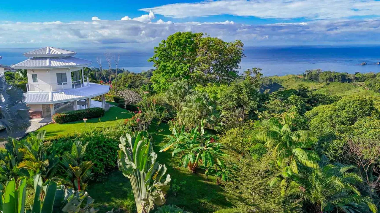 Ocean, Jungle &amp; Mountain View Home in Ojochal | Protected Jungle Setting