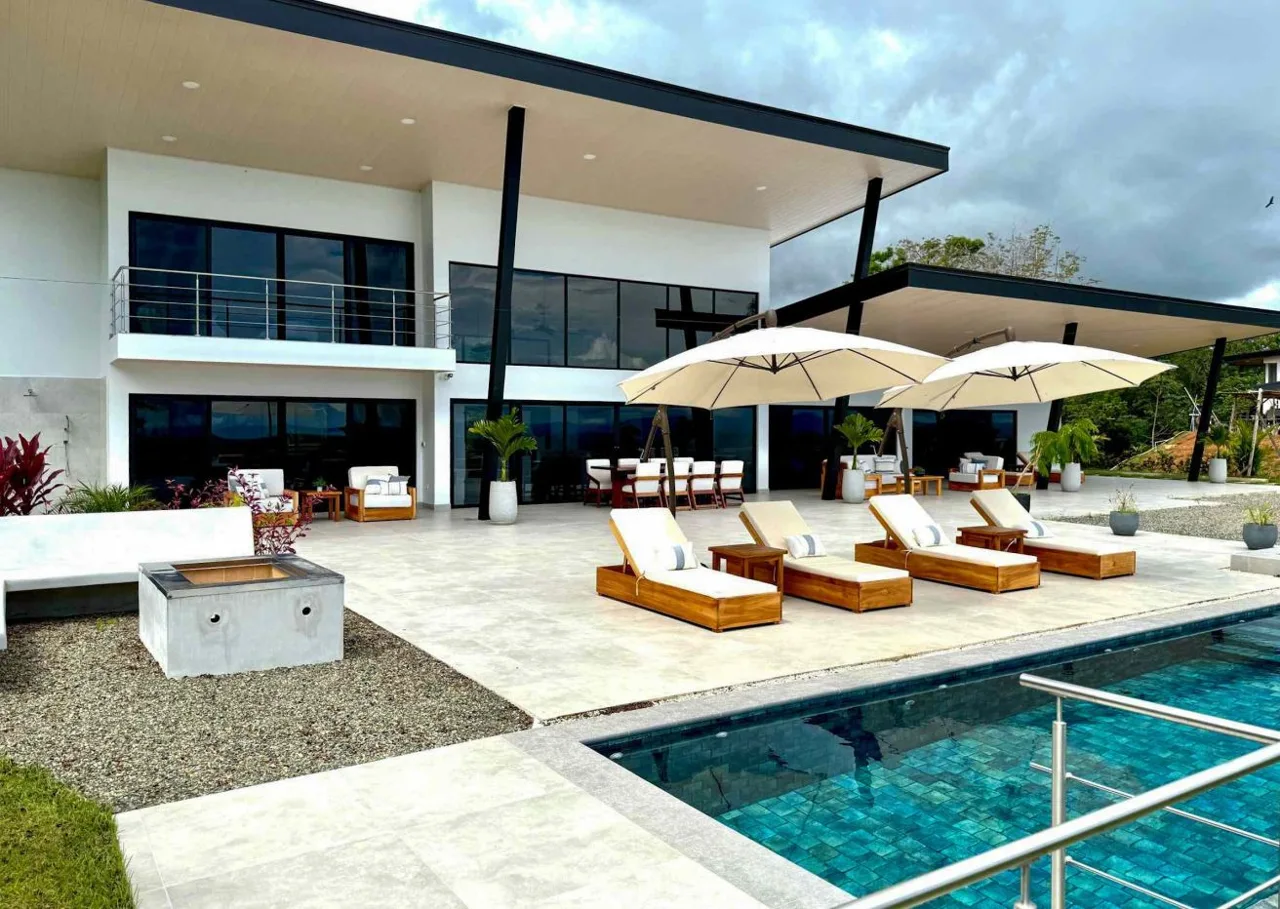 Brand New Modern Luxury 4-Bedroom Home with Pool and Incredible Panoramic Coastal &amp; Ocean Views in Teancum at Tawal near Ojochal Costa Rica